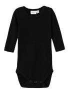 Nbmwang Wool Rib Ls Body Name It Black