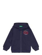 Jacket W/Hood L/S United Colors Of Benetton Navy