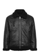 Faux Shearling Jacket Lindbergh Black