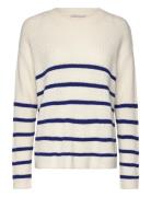 Pullover With Stripes Tom Tailor White