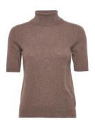 Turtleneck T-Shirt Davida Cashmere Brown