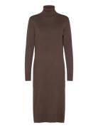 Milasz Roll Neck Long Dress Saint Tropez Brown