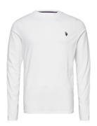 Uspa T-Shirt Ls Brolin Men U.S. Polo Assn. White