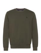 Uspa Sweat O Neck Adler Men U.S. Polo Assn. Khaki