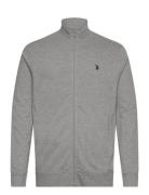 Uspa Sweat Collar/Zip Eran Men U.S. Polo Assn. Grey