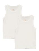 Rib Jersey 2Pack Tank Top Copenhagen Colors Cream