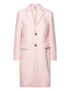 Classic Light Wool Blend Coat Tommy Hilfiger Pink