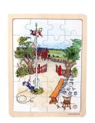 Emil Fra Lønneberg Wooden Frame Puzzle - Fsc Barbo Toys Patterned