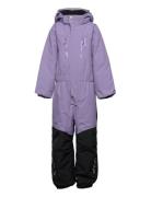 Penguin Snowsuit Kids Moss 104 ISBJÖRN Of Sweden Purple