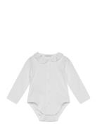 Babydoll-Neck Bodysuit Mango White