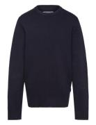 Jprblamilano Stitch Knit Crew Neck Jnr Jack & J S Navy