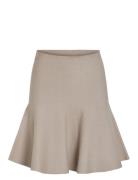 Vizarah Hw Skater Skirt/Ka Vila Beige