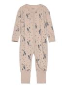 Jumpsuit Ls - Aop CeLaVi Beige