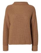 Slfselma Ls Knit Pullover Selected Femme Brown