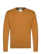 Basic V-Neck Knit Tom Tailor Yellow