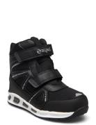 Taier Kids Wp Boot W/Lights ZigZag Black