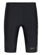 Boys Plastisol Placement Jammer Speedo Black