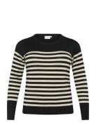 Kclizzy Striped Knit Pullover Kaffe Curve Black