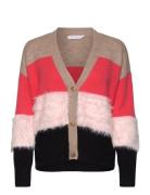 Colorblock Knit With Furry Sleeves Coster Copenhagen Pink