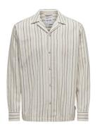 Onstrev Relaxed Ls Shirt ONLY & SONS Cream