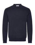 Onsphill Reg 12 Rib Ls Polo Knit ONLY & SONS Navy