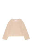 Nmfvenja Ls Loose Short Knit Name It Beige