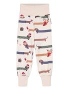 Bamboo Baby Pants Santa Dogs 65 50/56 Geggamoja White