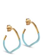 Sway Hoops Enamel Copenhagen Gold