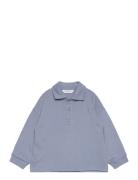 Polo-Neck Sweatshirt Mango Blue