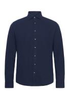 Bs Brush Casual Modern Fit Shirt Bruun & Stengade Navy