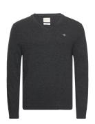 Extrafine Lambswool V-Neck GANT Grey