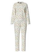 Pcfreya Ls Nightwear Set Kac Pieces White