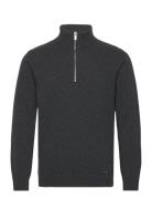 M. Lambswool Half Zip Turtle HOLZWEILER Grey