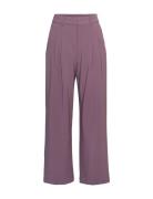 Mschmirabelle Michelle Hw Pleat Pants MSCH Copenhagen Purple