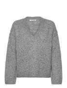 Srallison V-Neck Knit Soft Rebels Grey