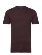 Stripe Tee Lindbergh Burgundy