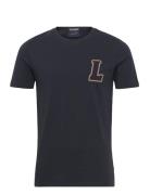 Appliqué Logo Tee Lindbergh Navy