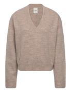 Soft Heather V-Neck Sweater Calvin Klein Beige