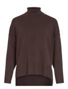 Viostria Rollneck L/S Knit Top-Noos Vila Brown