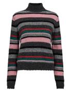 Nuriette Stripe Highneck Pullover Nümph Patterned