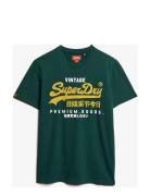 Duo Vintage Logo T Shirt Superdry Green