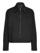 Cotton Jacket With Shirt Collar Mango Black