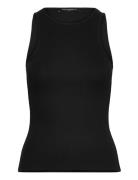 Rassia Sheryle Ribbed Tank French Connection Black