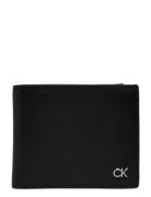 Metal Ck Bifold 5Cc W/Coin Calvin Klein Black