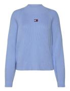 Tjw Badge Mockneck Sweater Tommy Jeans Blue