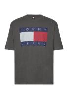 Tjm Ovz Melange Flag Tee Tommy Jeans Grey