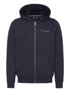 Tommy Logo Fur Lined Hoody Tommy Hilfiger Navy