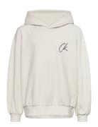 Ck Signage Comfort Hoodie Calvin Klein White