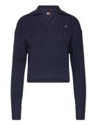 Tjw Cable Rugby Sweater Tommy Jeans Navy