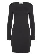 Sculpted Milano Ls Mini Dress Calvin Klein Jeans Black